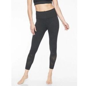Athleta Leggings womens sz XS Halasana Seamless 7/8 Tight Charcoal Grey Heather